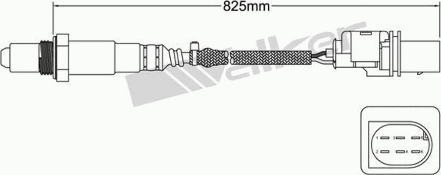 Walker 250-25045 - Лямбда-зонд, датчик кислорода unicars.by