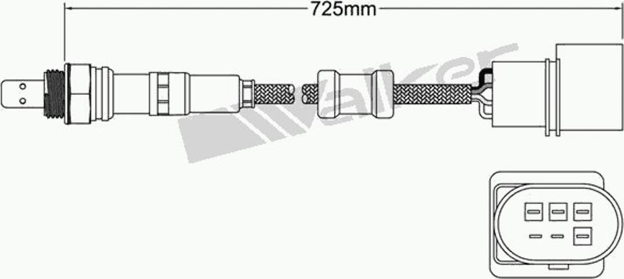 Walker 250-25061 - Лямбда-зонд, датчик кислорода unicars.by