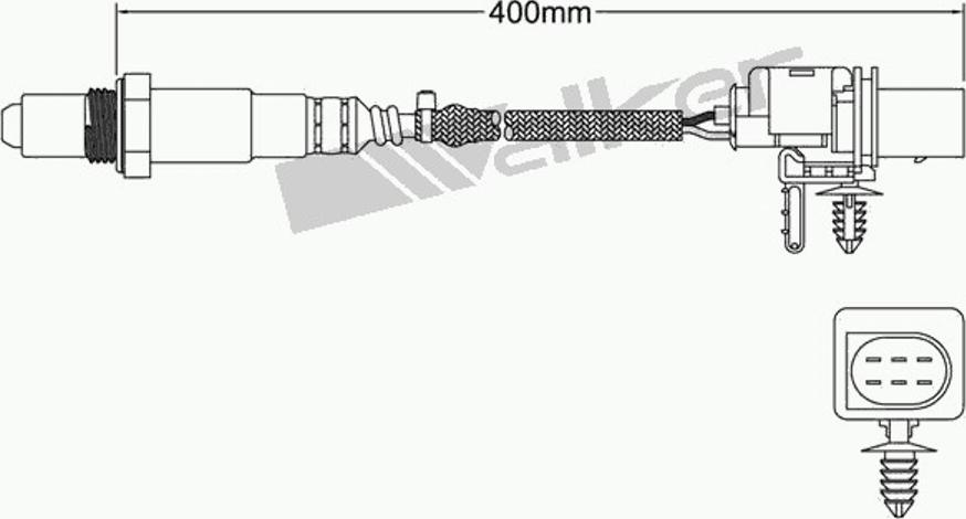 Walker 250-25034 - Лямбда-зонд, датчик кислорода unicars.by