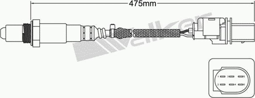 Walker 250-25025 - Лямбда-зонд, датчик кислорода unicars.by