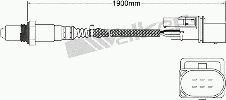 Walker 250-25021 - Лямбда-зонд, датчик кислорода unicars.by