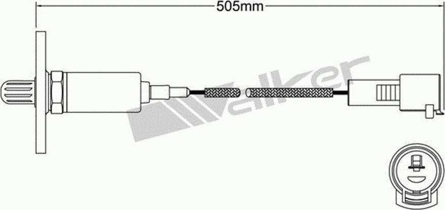 Walker 250-21056 - Лямбда-зонд, датчик кислорода unicars.by