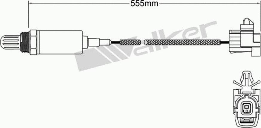 Walker 250-21035 - Лямбда-зонд, датчик кислорода unicars.by