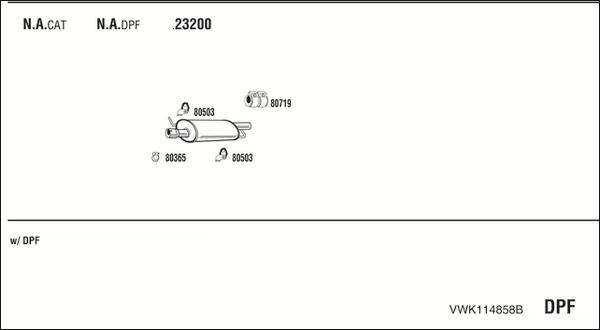 Walker VWK114858B - Система выпуска ОГ unicars.by