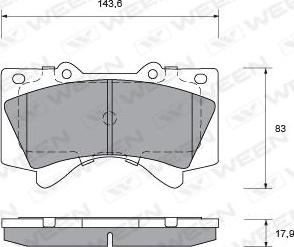 Triscan RH 21271 02 - Тормозные колодки, дисковые, комплект unicars.by