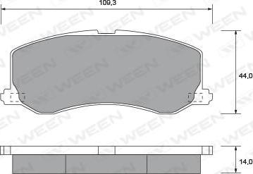 TRW Engine Component GDB3237 - Тормозные колодки, дисковые, комплект unicars.by