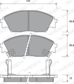 Magneti Marelli 363700200012 - Тормозные колодки, дисковые, комплект unicars.by