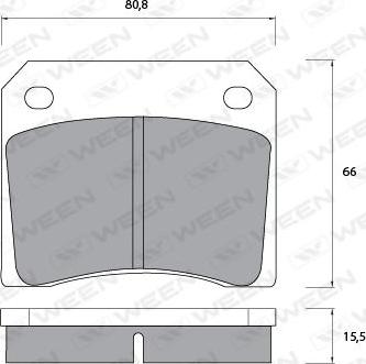 Valeo 597041 - Тормозные колодки, дисковые, комплект unicars.by