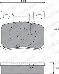 Quinton Hazell BLF773 - Тормозные колодки, дисковые, комплект unicars.by