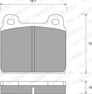 Valeo 647 340 - Тормозные колодки, дисковые, комплект unicars.by