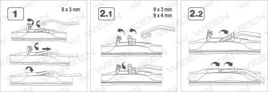 Ween 100-5016 - Щетка стеклоочистителя unicars.by