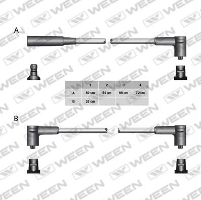 Ween 110-5093 - Комплект проводов зажигания unicars.by