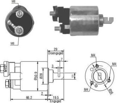 WE PARTS 471480052 - Тяговое реле, соленоид, стартер unicars.by