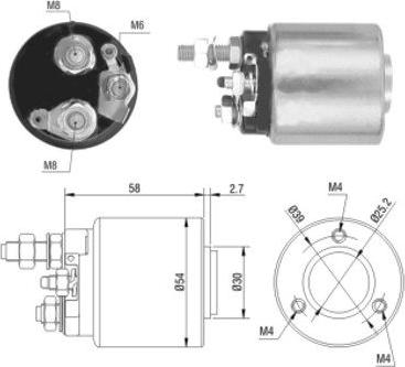 WE PARTS 471480008 - Тяговое реле, соленоид, стартер unicars.by