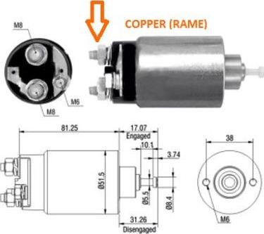 WE PARTS 471480007 - Тяговое реле, соленоид, стартер unicars.by