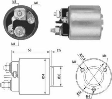 WE PARTS 471480015 - Тяговое реле, соленоид, стартер unicars.by