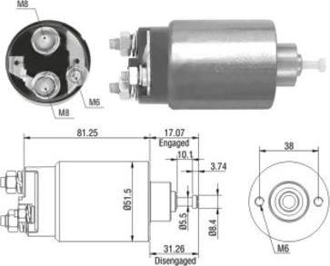 WE PARTS 471480082 - Тяговое реле, соленоид, стартер unicars.by