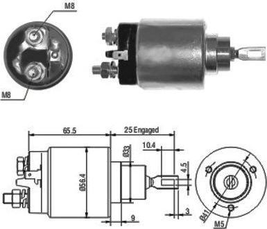 WE PARTS 471480074 - Тяговое реле, соленоид, стартер unicars.by