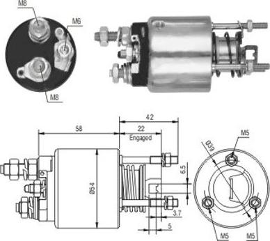 WE PARTS 471480078 - Тяговое реле, соленоид, стартер unicars.by