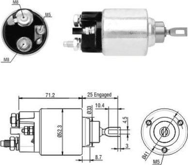 WE PARTS 471480154 - Тяговое реле, соленоид, стартер unicars.by