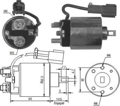 WE PARTS 471480150 - Тяговое реле, соленоид, стартер unicars.by