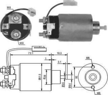 WE PARTS 471480114 - Тяговое реле, соленоид, стартер unicars.by