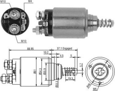 WE PARTS 471480116 - Тяговое реле, соленоид, стартер unicars.by