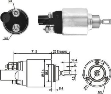 WE PARTS 471480132 - Тяговое реле, соленоид, стартер unicars.by