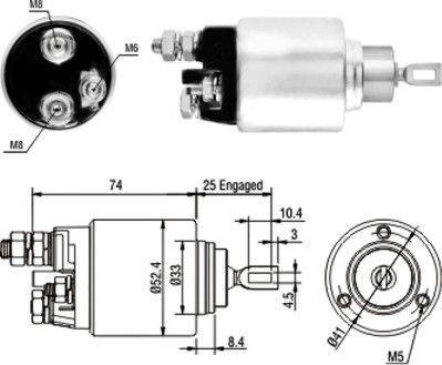 WE PARTS 471480129 - Тяговое реле, соленоид, стартер unicars.by