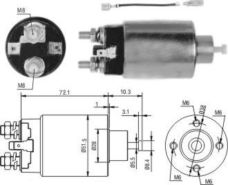 WE PARTS 471480221 - Тяговое реле, соленоид, стартер unicars.by