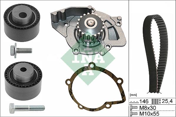 Wilmink Group WG1903332 - Водяной насос + комплект зубчатого ремня ГРМ unicars.by