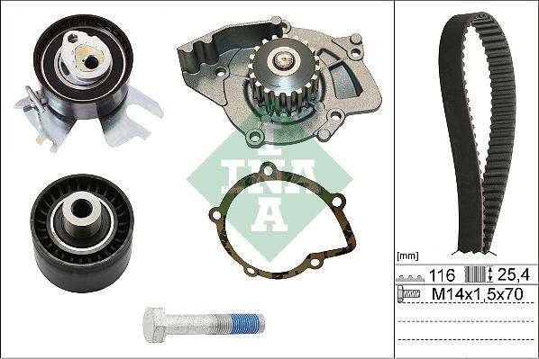 Wilmink Group WG1251812 - Водяной насос + комплект зубчатого ремня ГРМ unicars.by