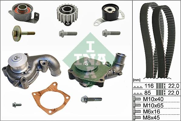 Wilmink Group WG1251283 - Водяной насос + комплект зубчатого ремня ГРМ unicars.by