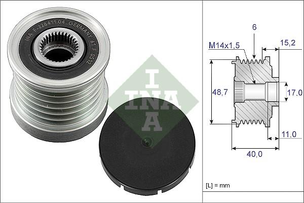 Wilmink Group WG1253619 - Шкив генератора, муфта unicars.by