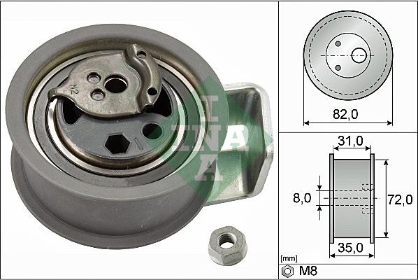 Wilmink Group WG1252352 - Натяжной ролик, зубчатый ремень ГРМ unicars.by