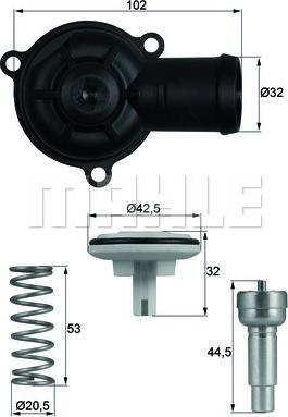 Wilmink Group WG1217659 - Термостат охлаждающей жидкости / корпус unicars.by