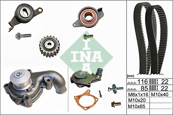 Wilmink Group WG1710001 - Водяной насос + комплект зубчатого ремня ГРМ unicars.by