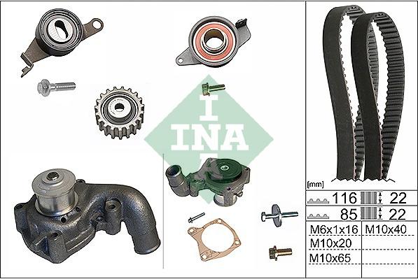 Wilmink Group WG1710002 - Водяной насос + комплект зубчатого ремня ГРМ unicars.by