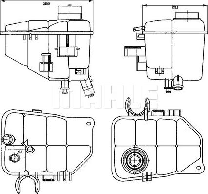 Wilmink Group WG2184289 - Компенсационный бак, охлаждающая жидкость unicars.by