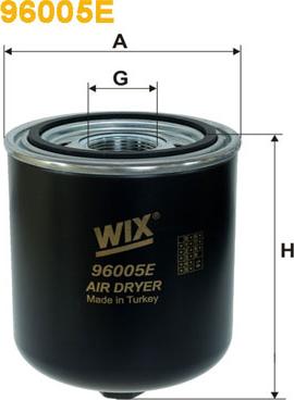 WIX Filters 96005E - Патрон осушителя воздуха, пневматическая система unicars.by