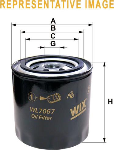 WIX Filters WL7123 - Масляный фильтр unicars.by