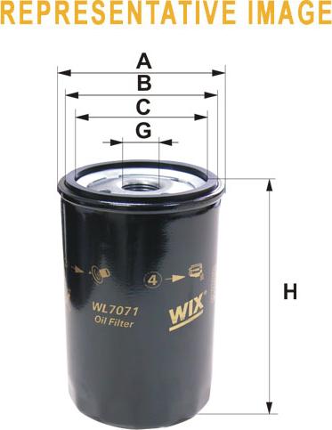 WIX Filters WL7250 - Масляный фильтр unicars.by