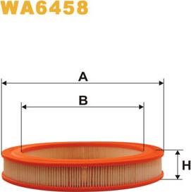 WIX Filters WA6458 - Воздушный фильтр, двигатель unicars.by