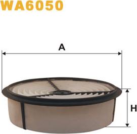 WIX Filters WA6050 - Воздушный фильтр, двигатель unicars.by