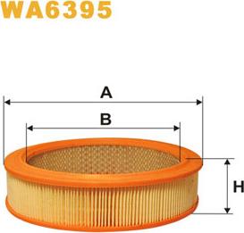 WIX Filters WA6395 - Воздушный фильтр, двигатель unicars.by