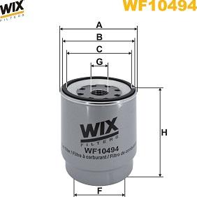 WIX Filters WF10494 - Топливный фильтр unicars.by