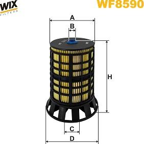 WIX Filters WF8590 - Топливный фильтр unicars.by