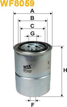 WIX Filters WF8059 - Топливный фильтр unicars.by