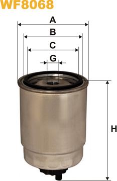 WIX Filters WF8068 - Топливный фильтр unicars.by