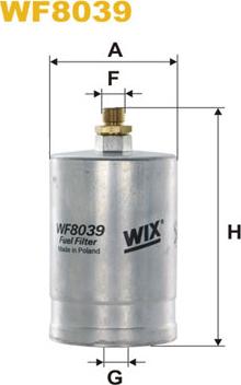 WIX Filters WF8039 - Топливный фильтр unicars.by